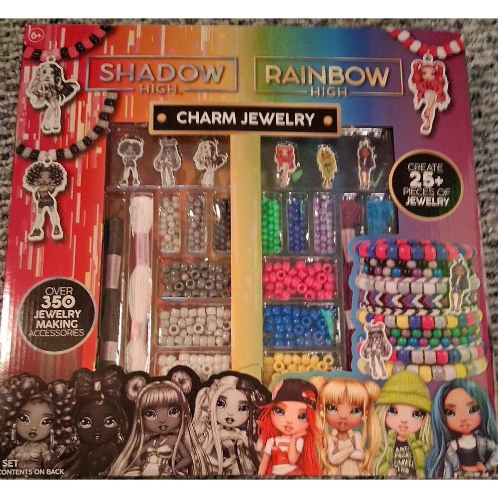Rainbow High Shadow High Charm Jewelry Making Kit New Create 25+ Pieces Jewelry